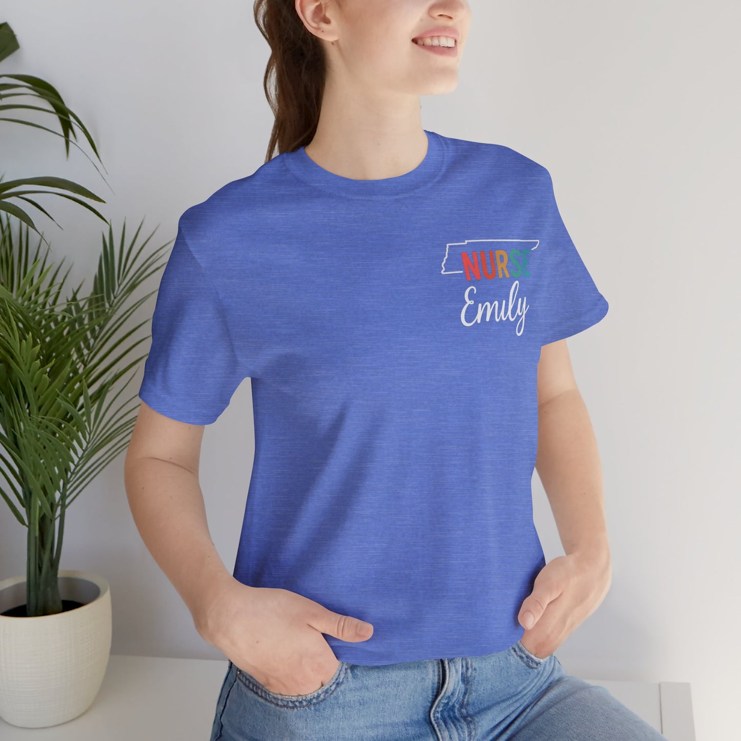 Tennessee Nurse Shirt – Personalized State Pride Tee for Nurses with Personalized Name