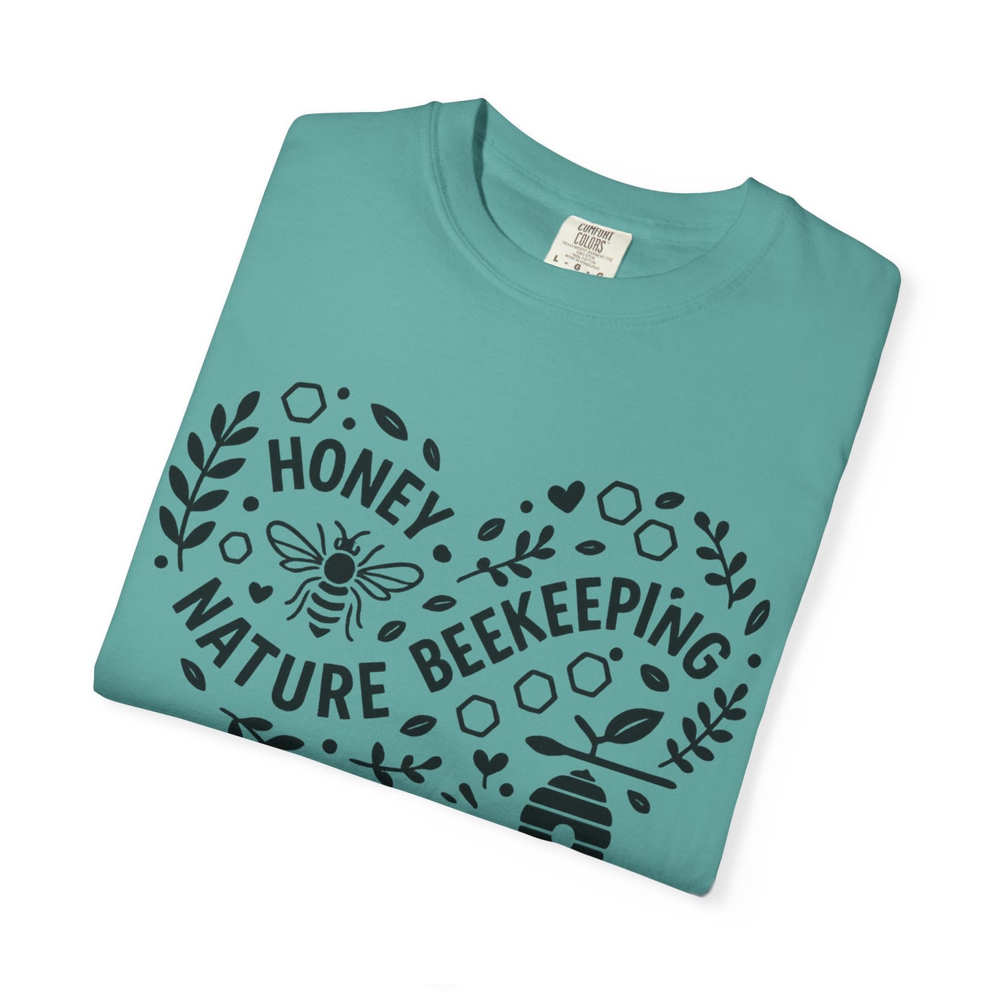 Beekeeping Heart Shirt – Honey Bee Nature Lover Graphic Tee – Sustainable Apiary Comfort Colors Style | Comfort Colors Graphic T-Shirt