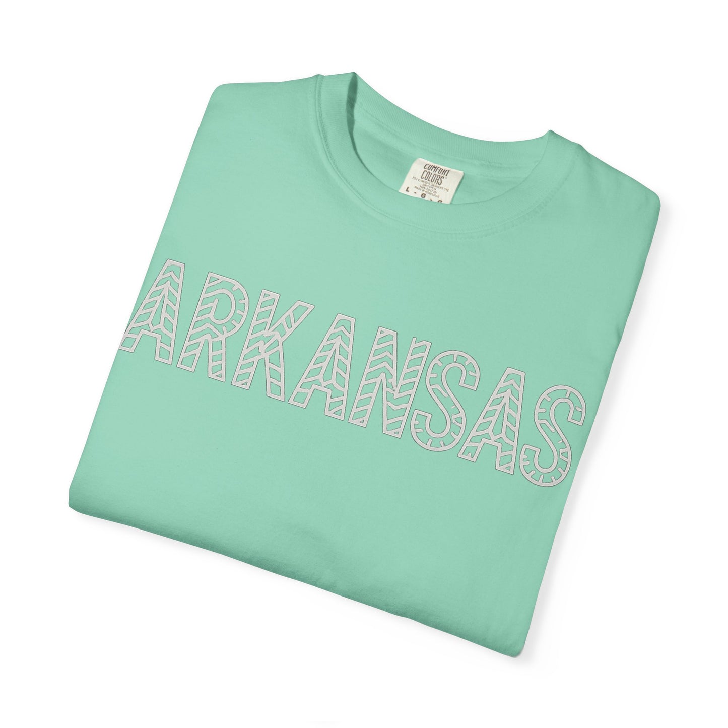 ARKANSAS Chevron Tee-Southern State Pride Tee | Comfort Colors® | Rooted South Threads