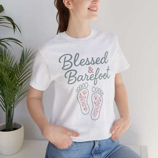 Blessed & Barefoot T-Shirt | Southern Faith Comfort Colors Tee
