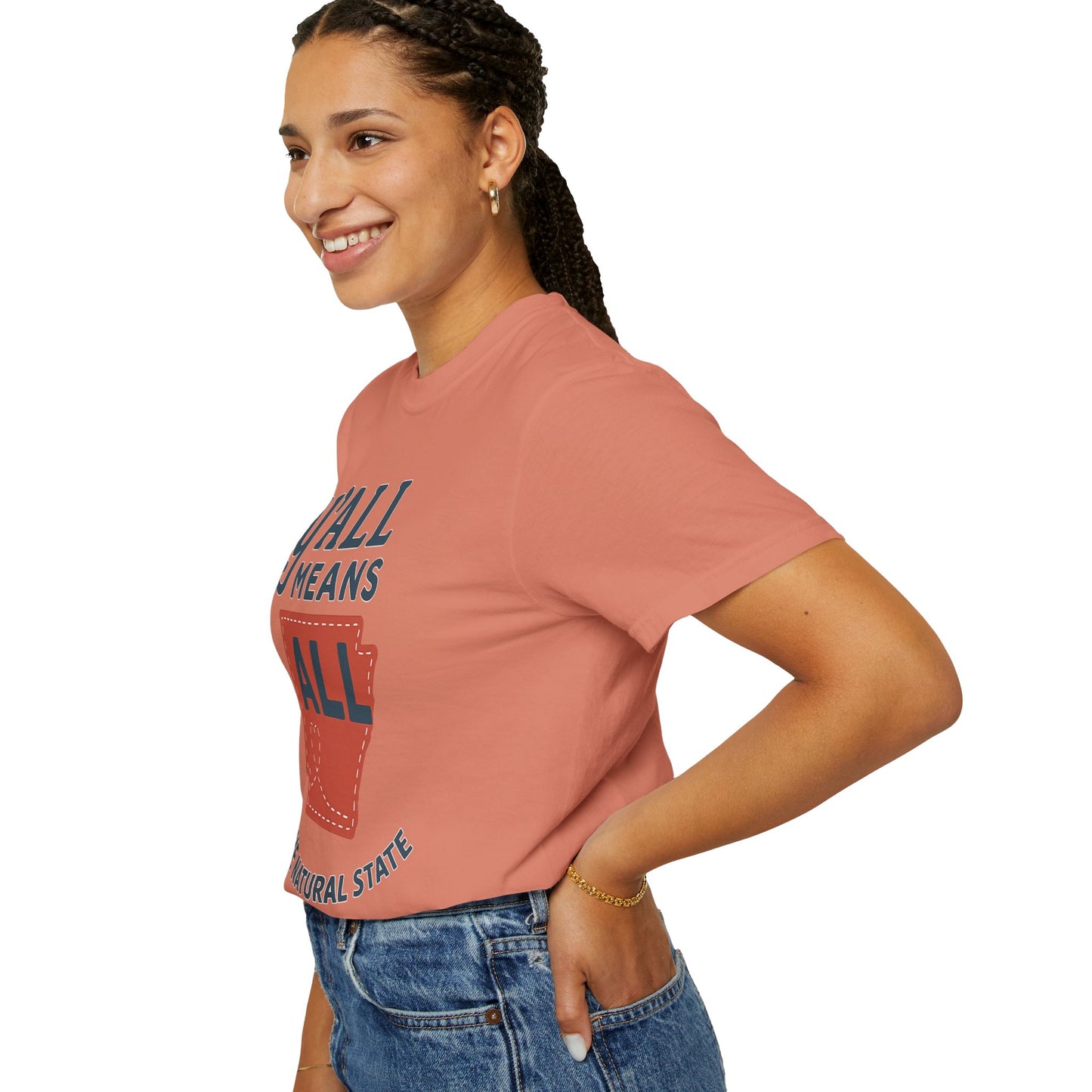 Y’all Means All – Arkansas Inclusion Tee | Natural State Pride Shirt| Comfort Colors Tee| Comfort Colors® | Rooted South Threads