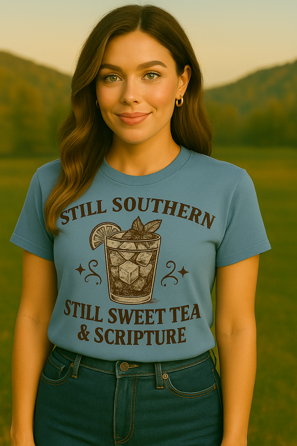 Still Southern Sweet Tea & Scripture T-Shirt – Vintage Southern Christian Graphic Tee