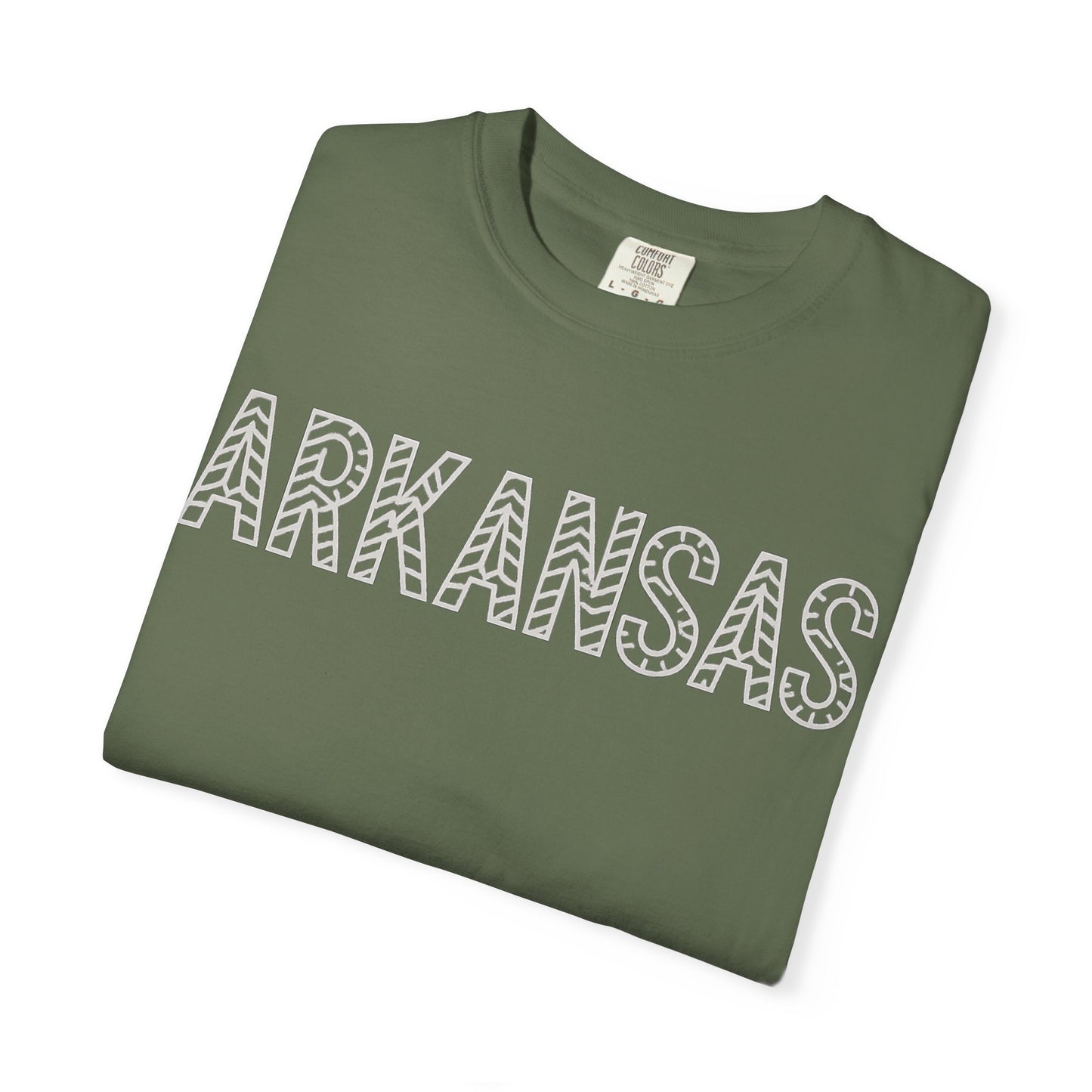 ARKANSAS Chevron Tee-Southern State Pride Tee | Comfort Colors® | Rooted South Threads