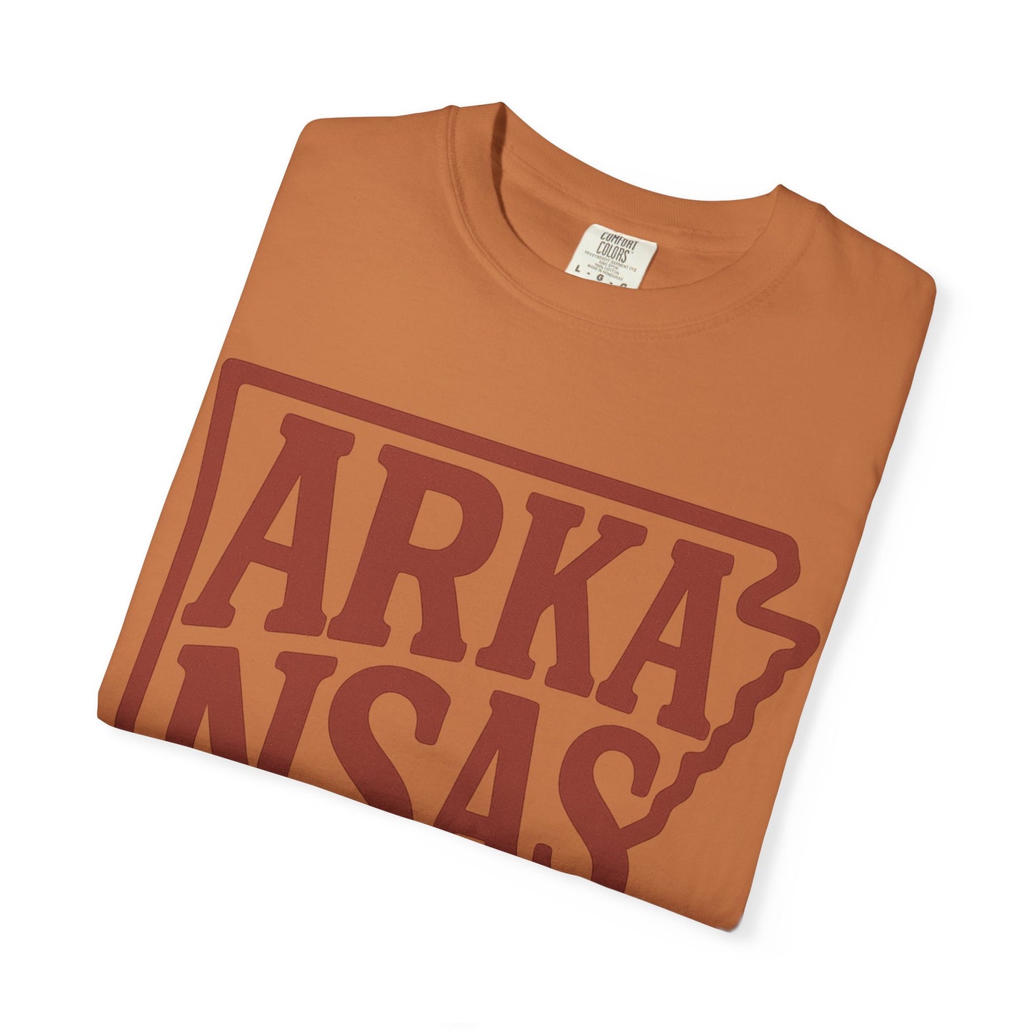 ARKANSAS Block Letter Tee  | Comfort Colors® | Rooted South Threads