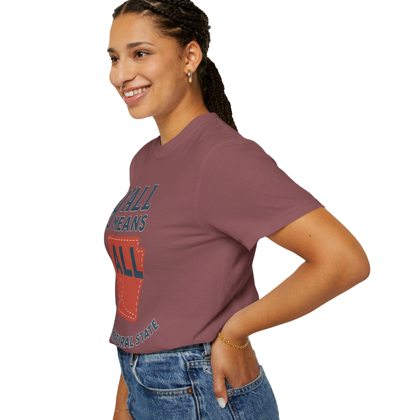 Y’all Means All – Arkansas Inclusion Tee | Natural State Pride Shirt| Comfort Colors Tee| Comfort Colors® | Rooted South Threads