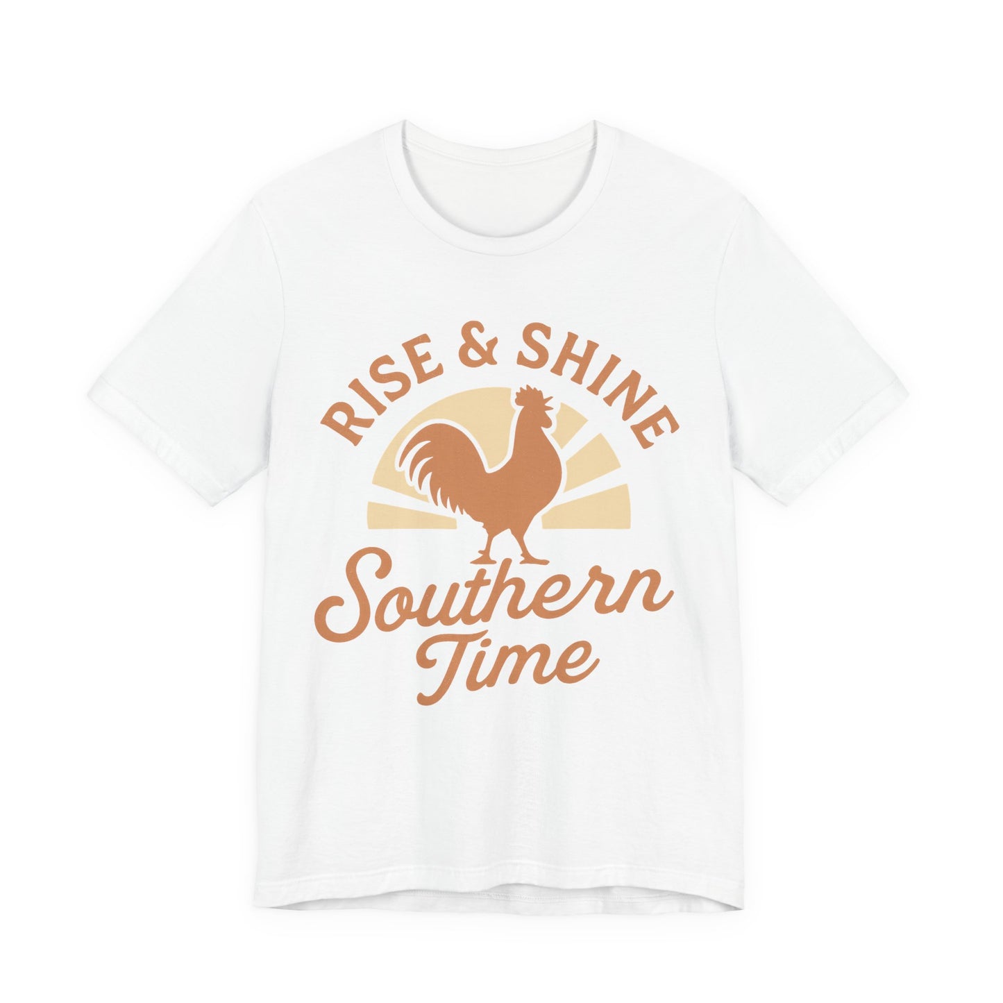 Rise & Shine Southern Time T-Shirt | Retro Rooster Farm Tee
