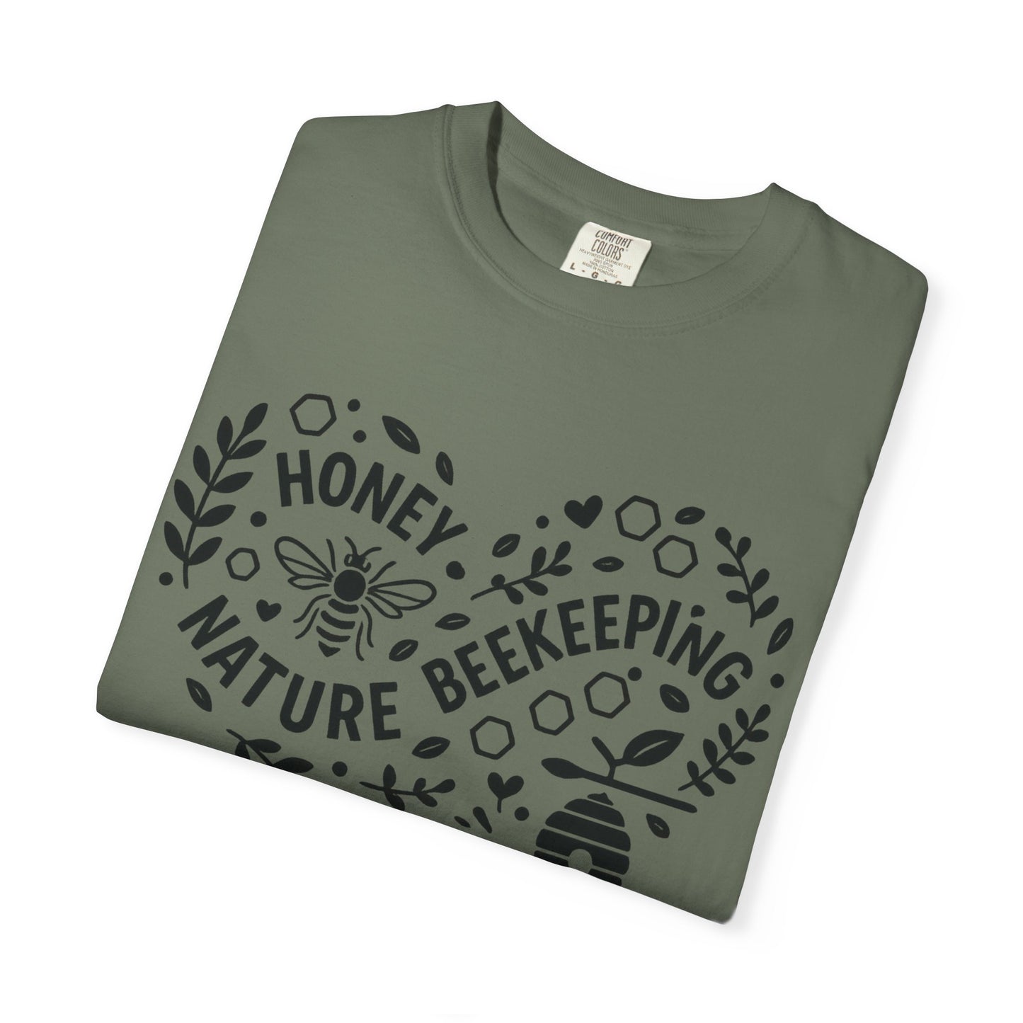 Beekeeping Heart Shirt – Honey Bee Nature Lover Graphic Tee – Sustainable Apiary Comfort Colors Style | Comfort Colors Graphic T-Shirt