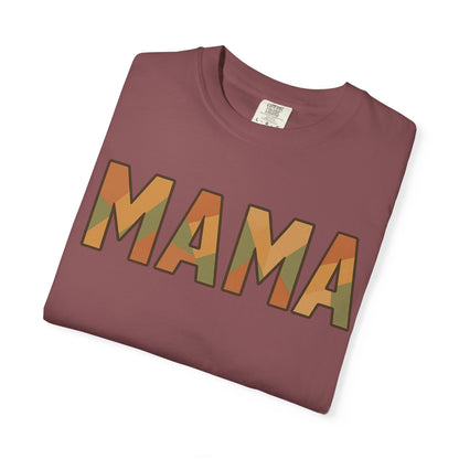 Geometric MAMA Shirt – Comfort Colors 1717 – Trendy Mom T-Shirt, Retro Mama Tee, Motherhood Graphic Tee, Stylish Mom Gift