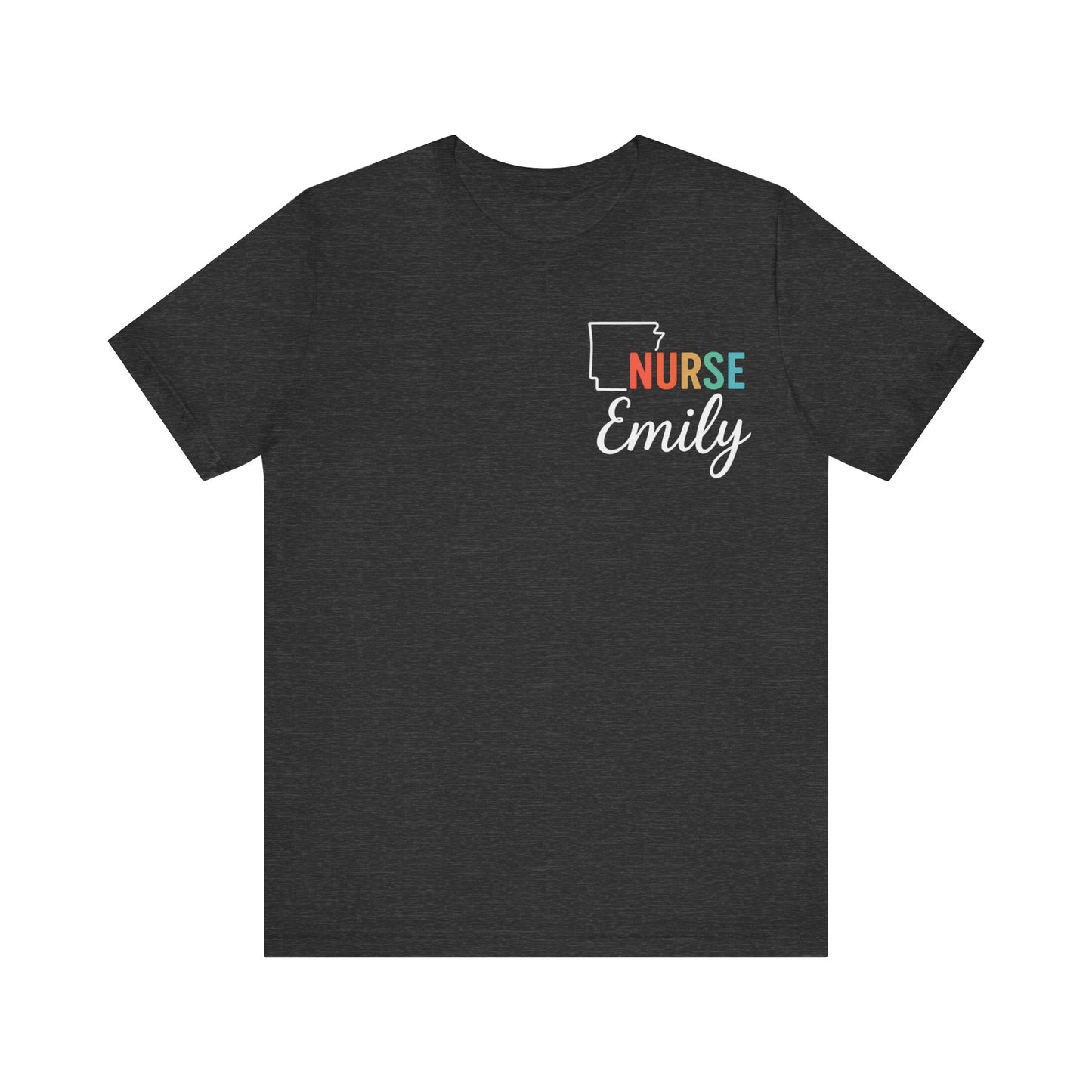 Arkansas Nurse Shirt – Custom State Pride Tee for Nurses with Personalized Name