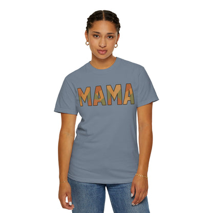 Geometric MAMA Shirt – Comfort Colors 1717 – Trendy Mom T-Shirt, Retro Mama Tee, Motherhood Graphic Tee, Stylish Mom Gift