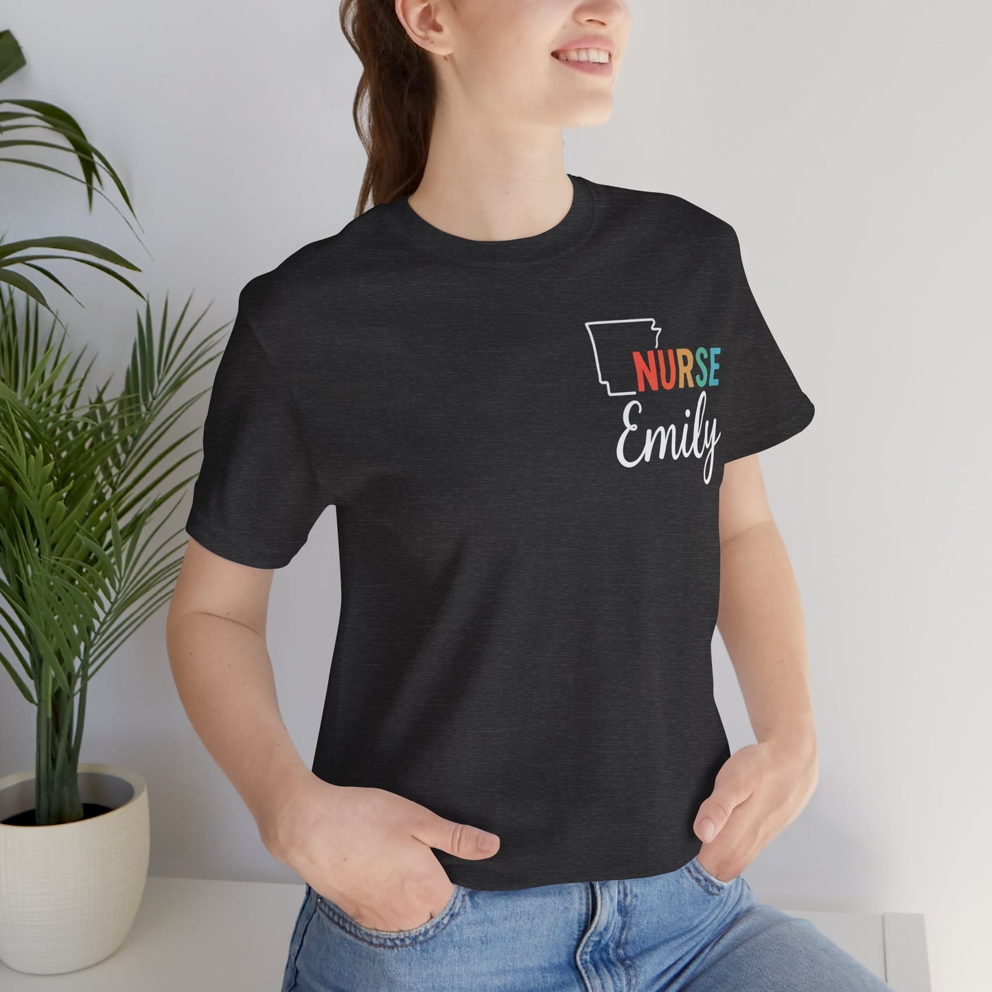 Arkansas Nurse Shirt – Custom State Pride Tee for Nurses with Personalized Name