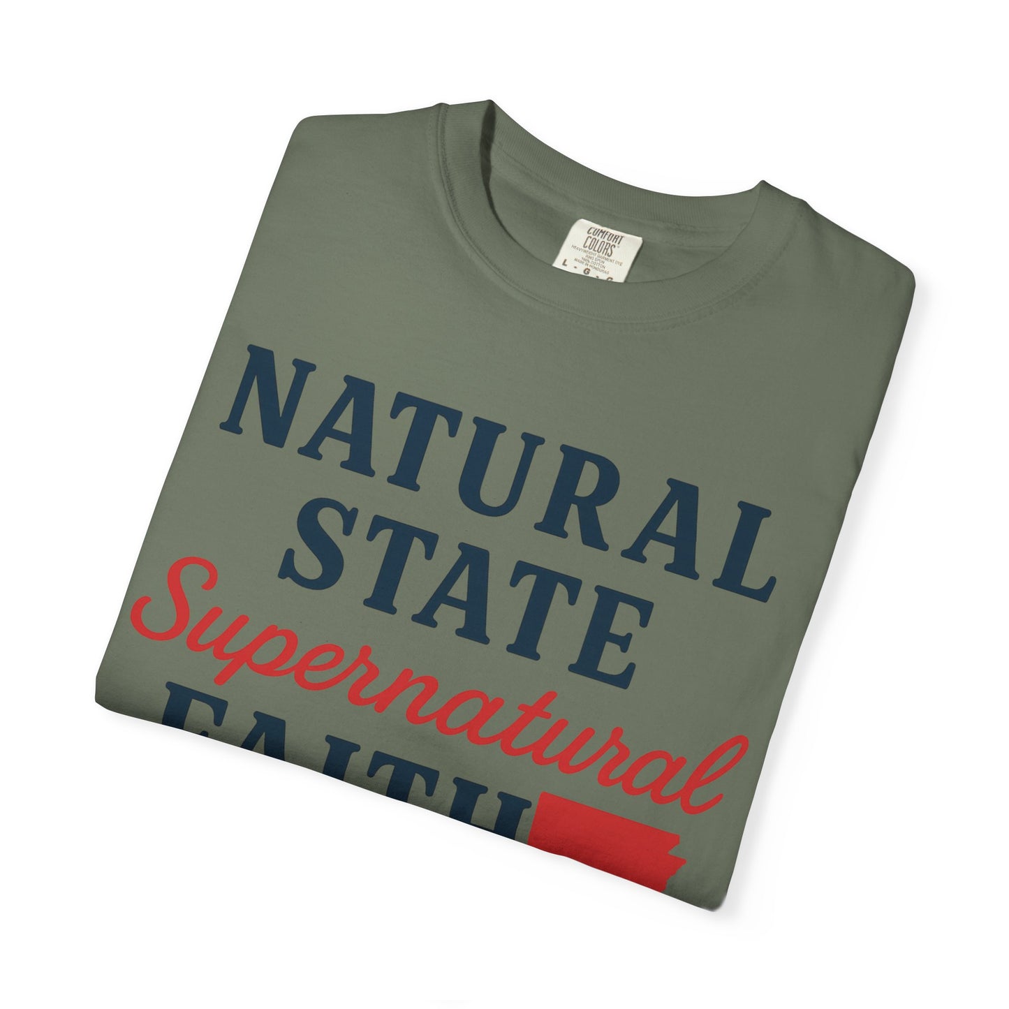 ARKANSAS Natural State, Supernatural Faith – Arkansas Scripture Tee