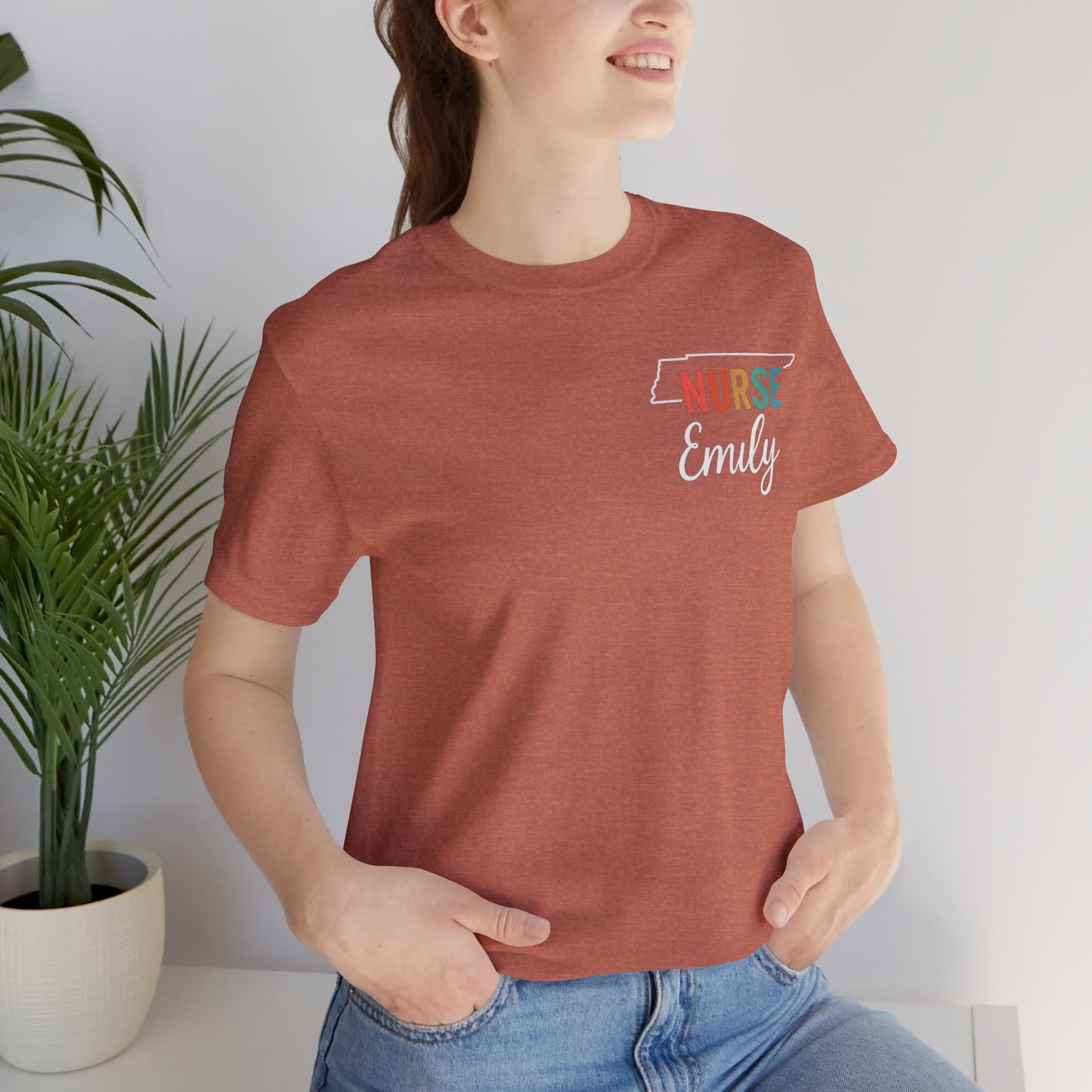 Tennessee Nurse Shirt – Personalized State Pride Tee for Nurses with Personalized Name