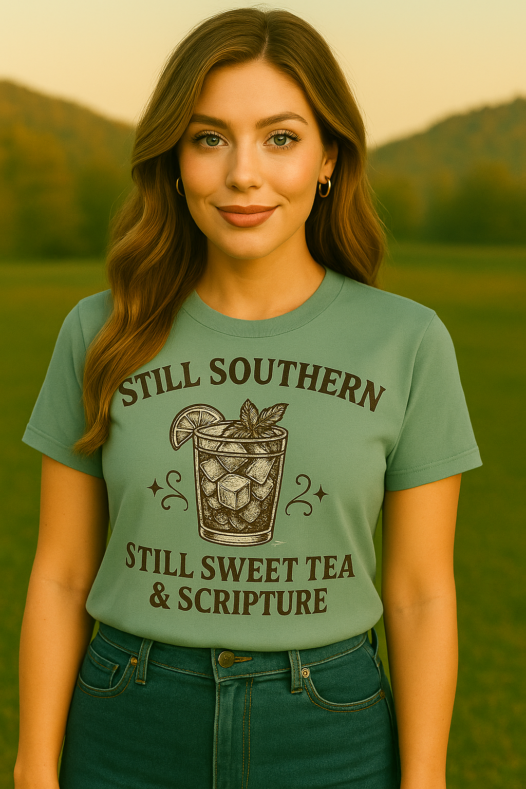 Still Southern Sweet Tea & Scripture T-Shirt – Vintage Southern Christian Graphic Tee