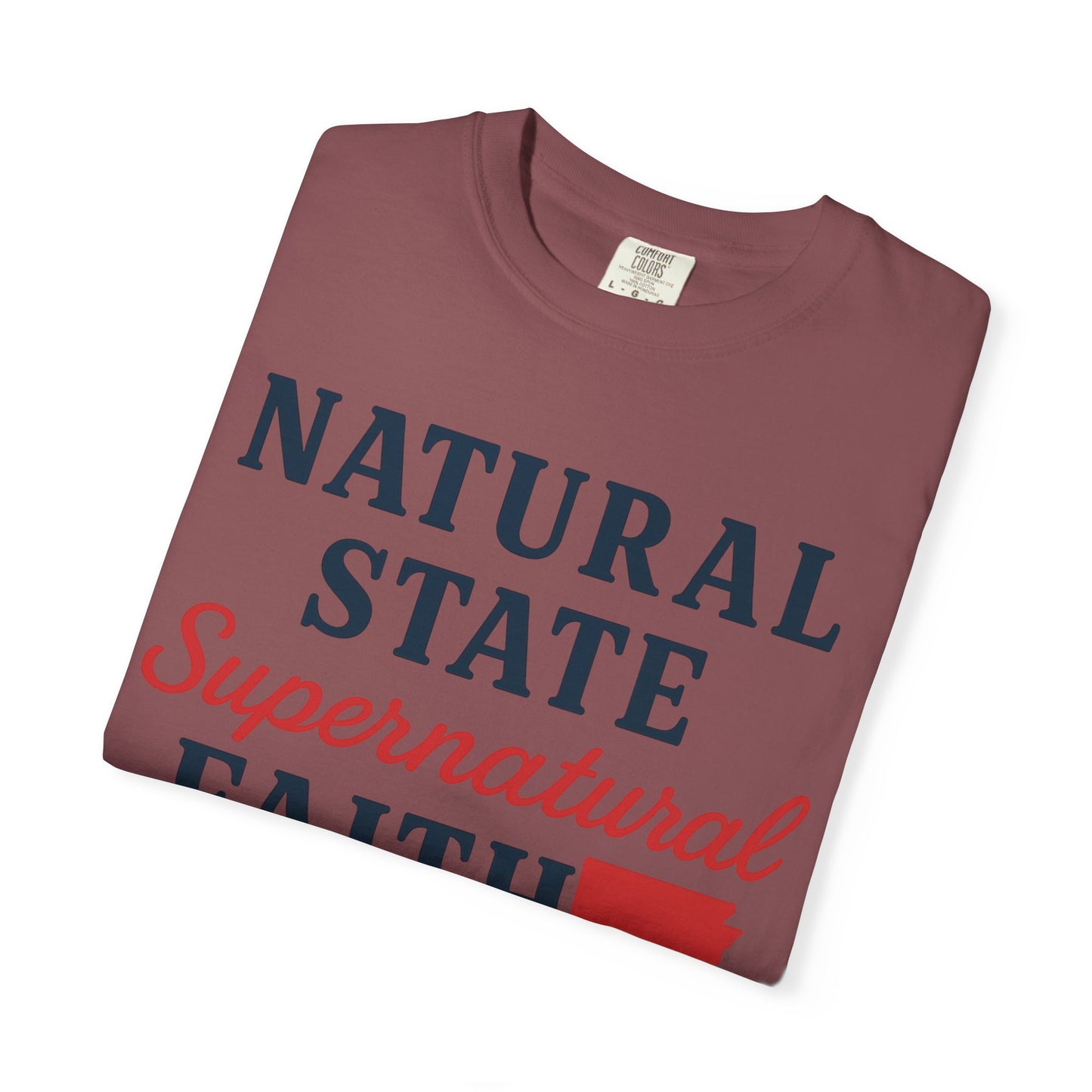 ARKANSAS Natural State, Supernatural Faith – Arkansas Scripture Tee