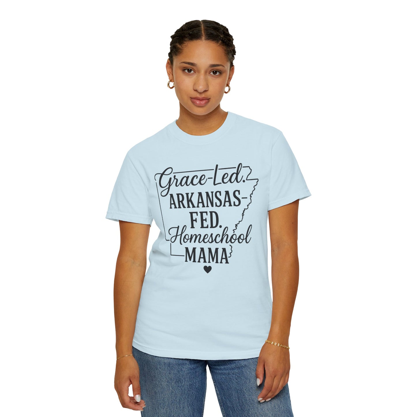 ARKANSAS Grace-Led. Arkansas Fed. Homeschool Mama T-Shirt
