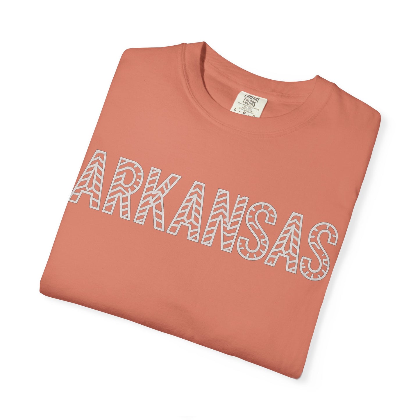 ARKANSAS Chevron Tee-Southern State Pride Tee | Comfort Colors® | Rooted South Threads