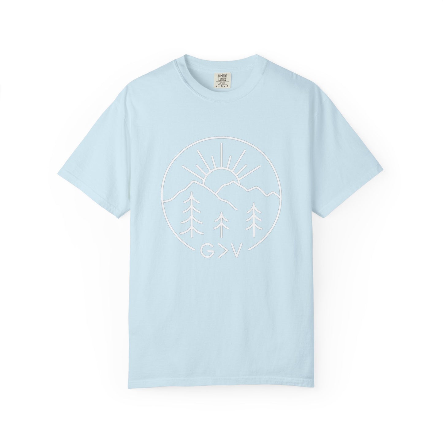 God Is Greater Than the Highs and Lows T-Shirt | Mountain & Sun Graphic Tee
