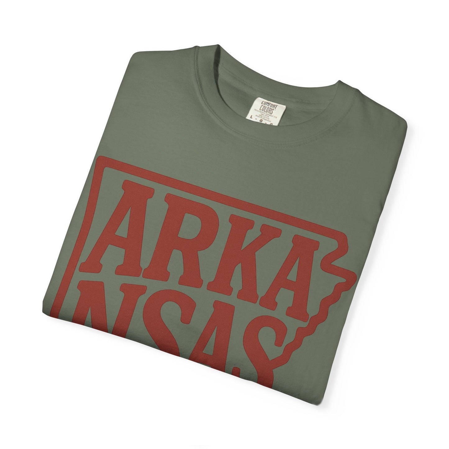 ARKANSAS Block Letter Tee  | Comfort Colors® | Rooted South Threads