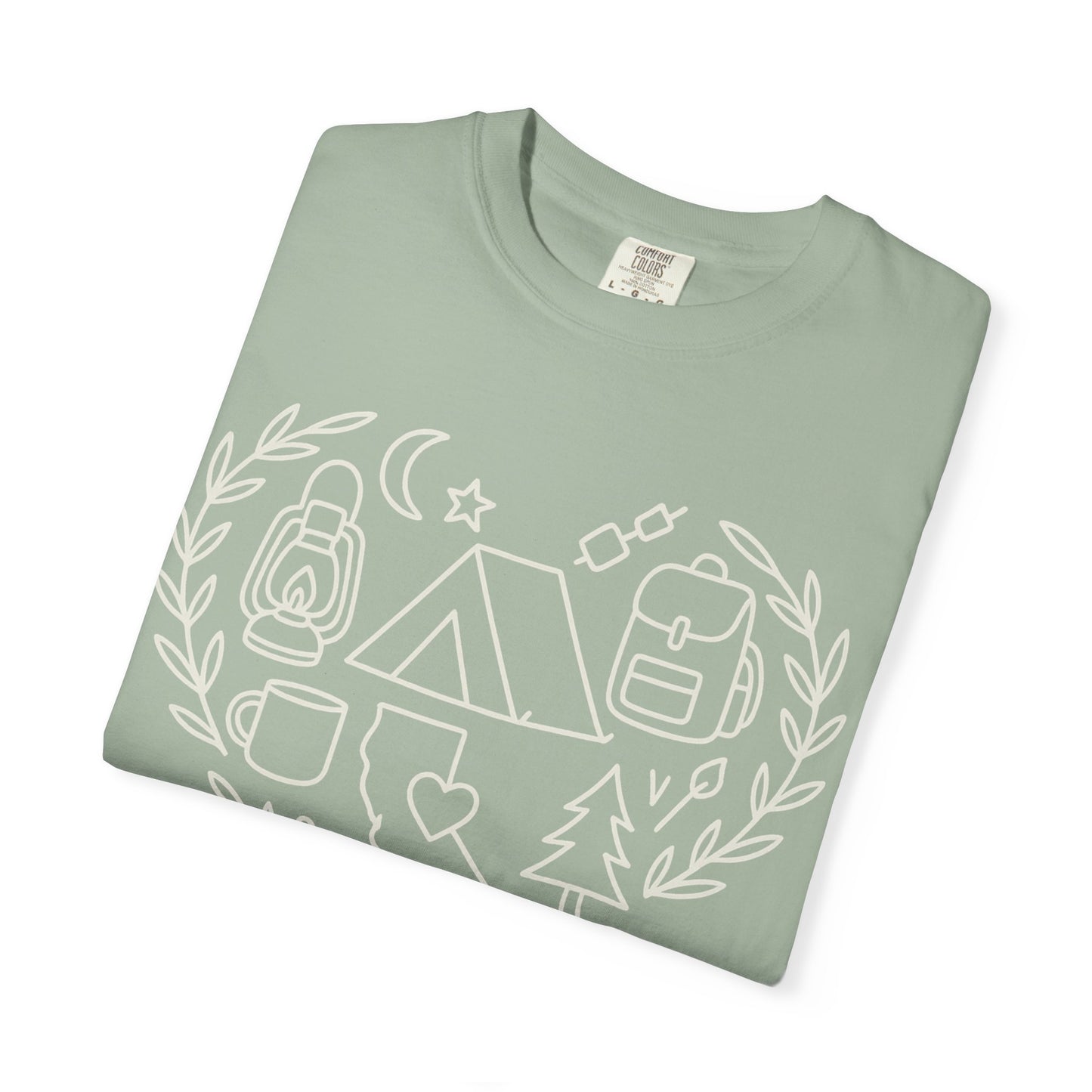 California Camping Heart T-Shirt | Adventure & Nature Tee