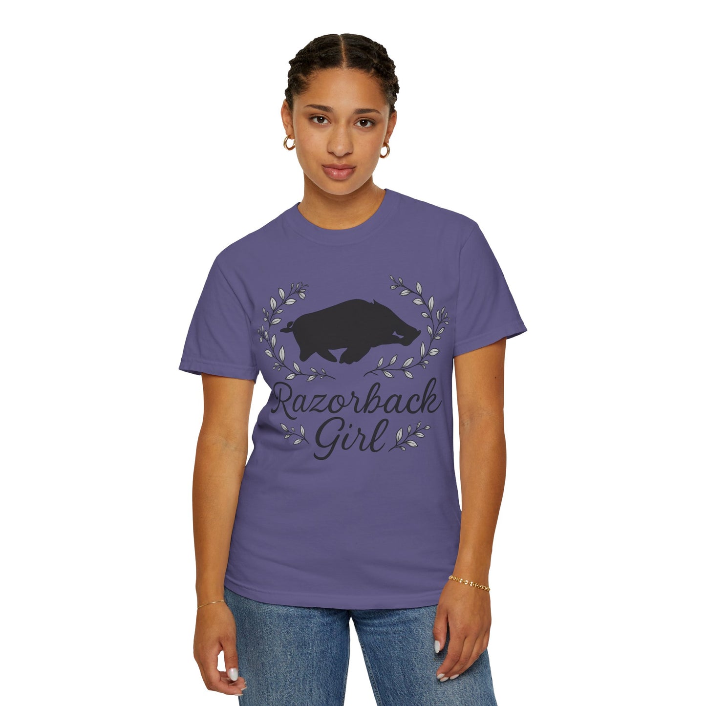 ARKANSAS Razorback Girl Tee – Arkansas Pride Meets Feminine Charm