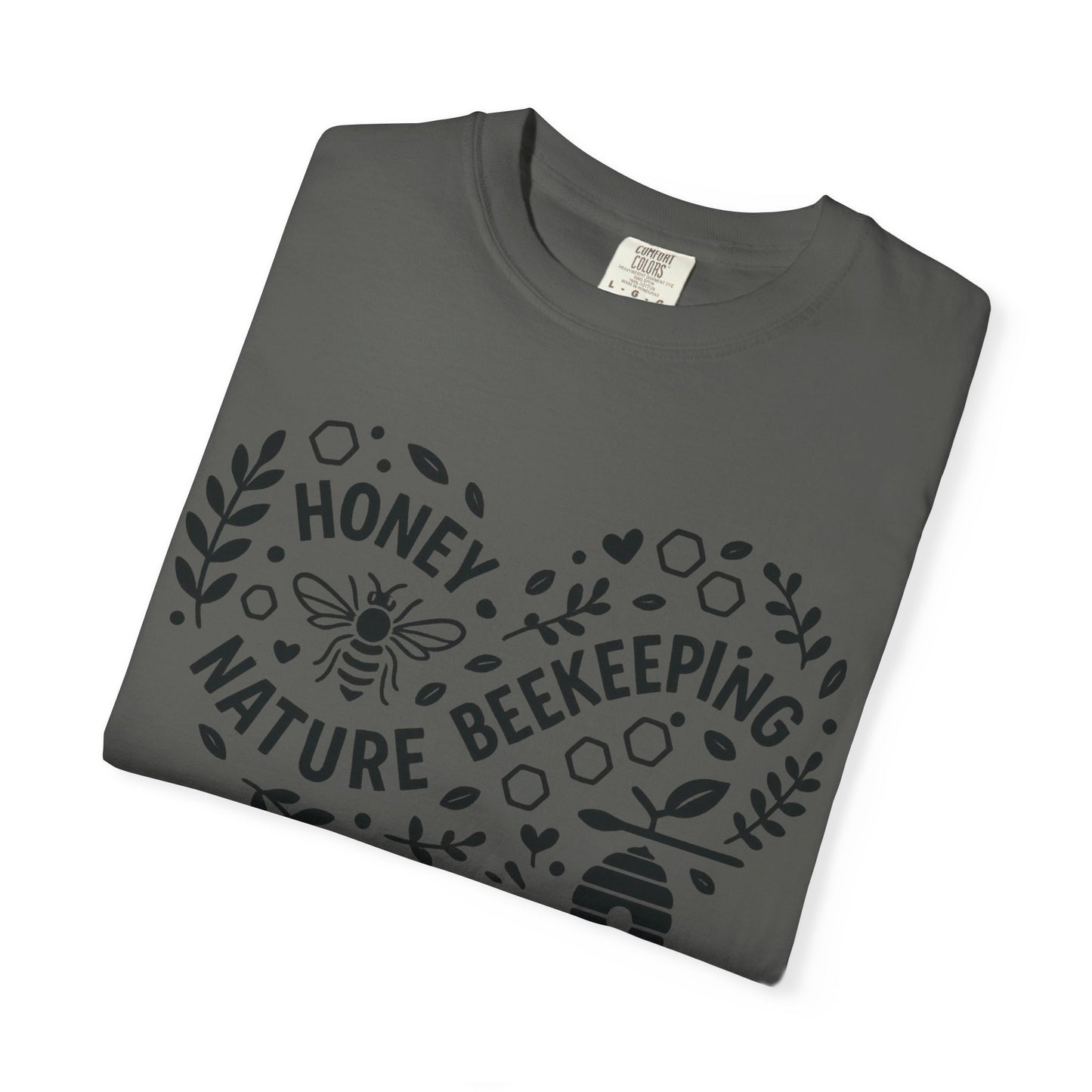 Beekeeping Heart Shirt – Honey Bee Nature Lover Graphic Tee – Sustainable Apiary Comfort Colors Style | Comfort Colors Graphic T-Shirt