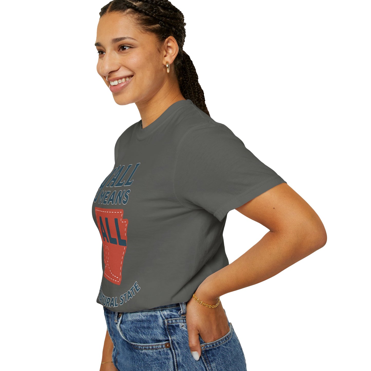 Y’all Means All – Arkansas Inclusion Tee | Natural State Pride Shirt| Comfort Colors Tee| Comfort Colors® | Rooted South Threads