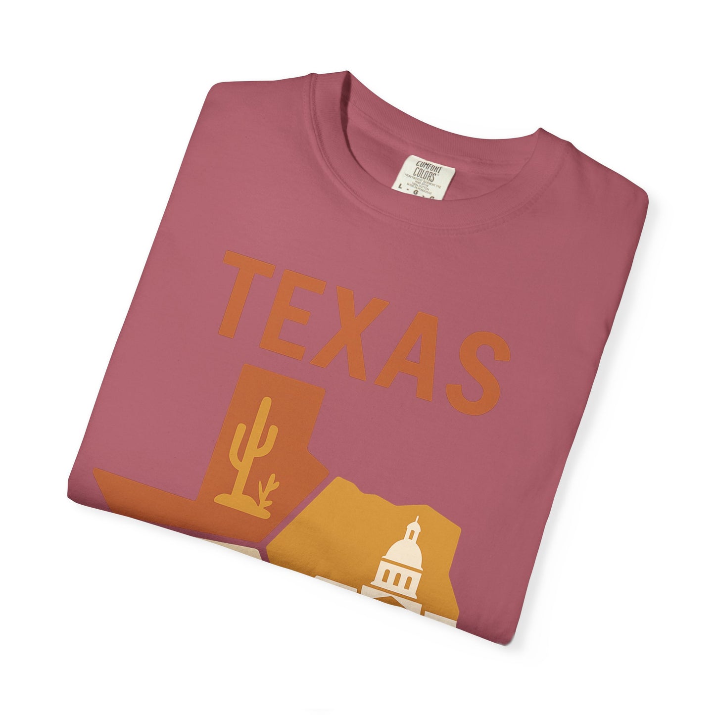 Texas Origami State Shirt | Lone Star Pride Tee with Iconic Scenes | Comfort Colors® | Rooted South Threads