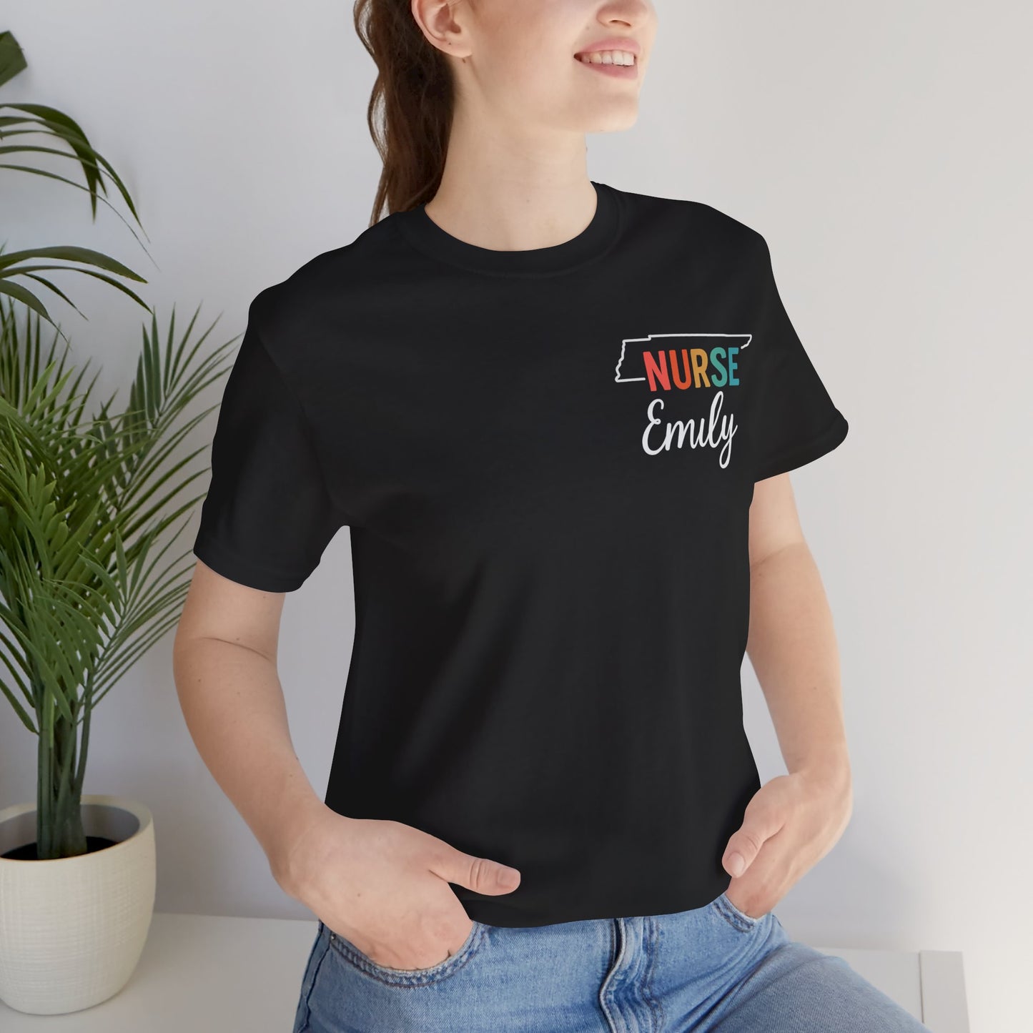 Tennessee Nurse Shirt – Personalized State Pride Tee for Nurses with Personalized Name