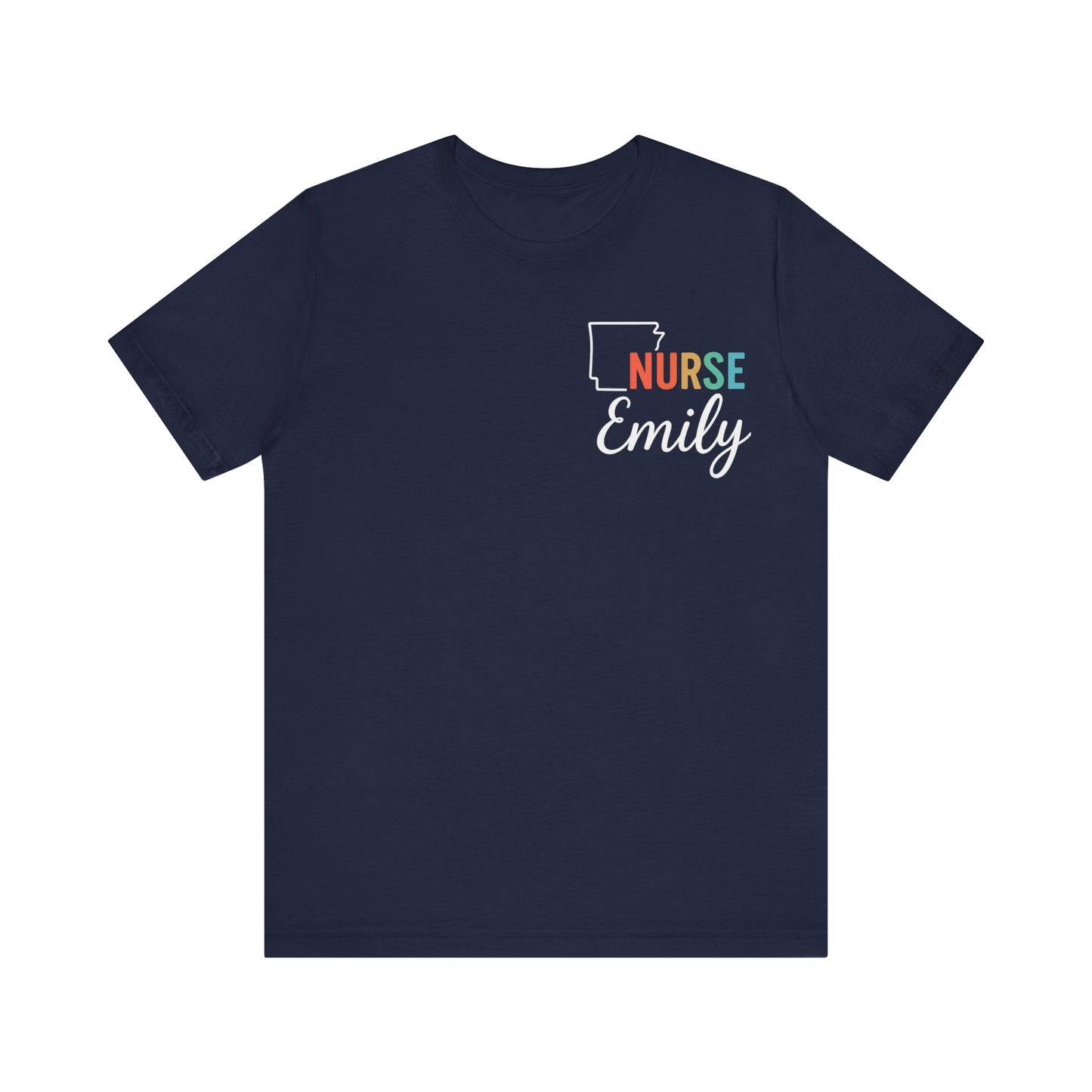 Arkansas Nurse Shirt – Custom State Pride Tee for Nurses with Personalized Name