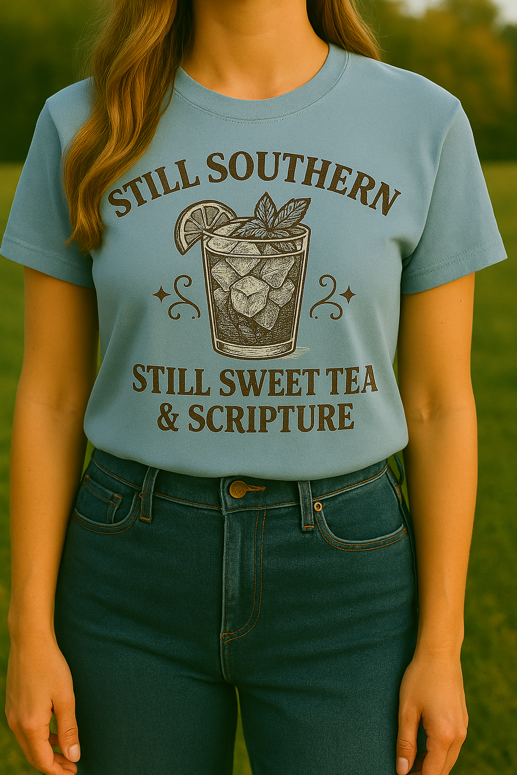 Still Southern Sweet Tea & Scripture T-Shirt – Vintage Southern Christian Graphic Tee