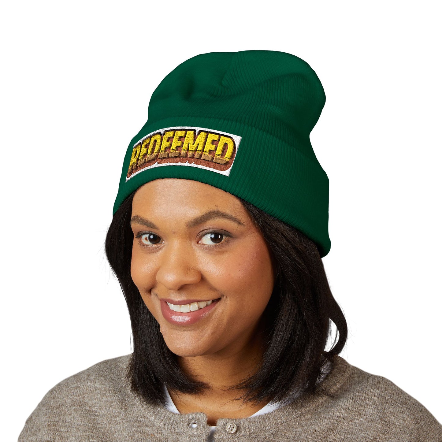 Redeemed Retro Beanie | Faith-Inspired Winter Hat by Rooted South Threads