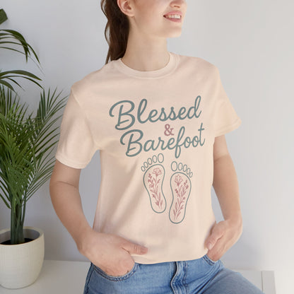 Blessed & Barefoot T-Shirt | Southern Faith Comfort Colors Tee
