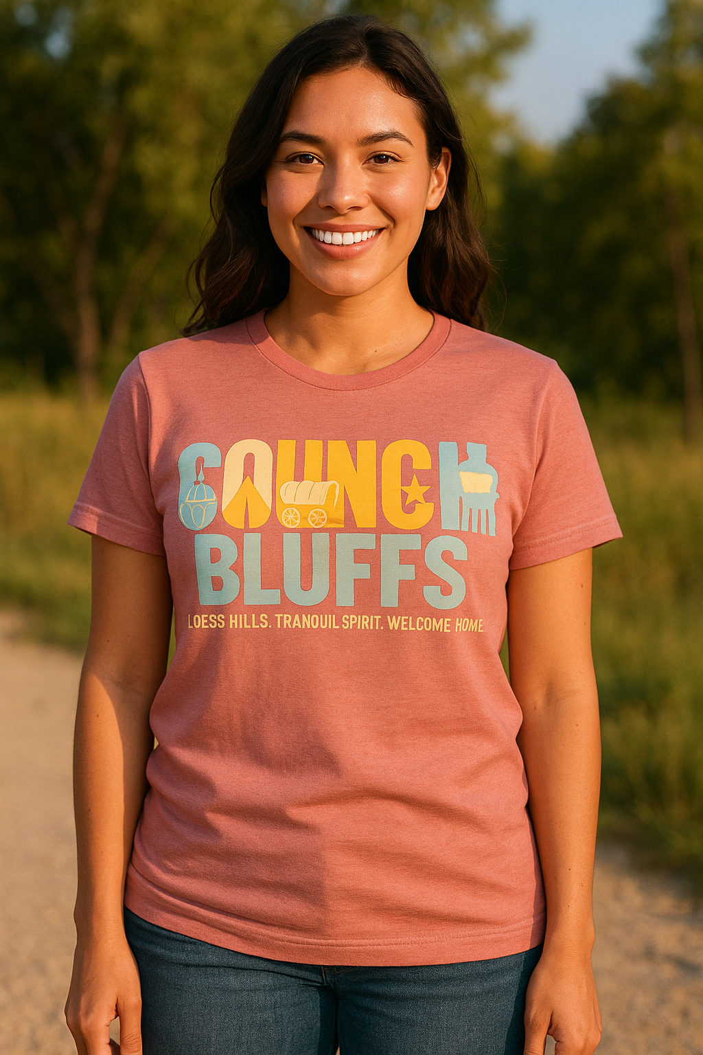 Council Bluffs T-Shirt – Loess Hills Pride & Iowa Heartland Tee | Rooted South Threads