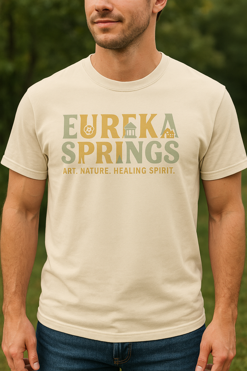 Eureka Springs Arkansas Tee – Art, Nature & Healing Spirit | Rooted South Threads