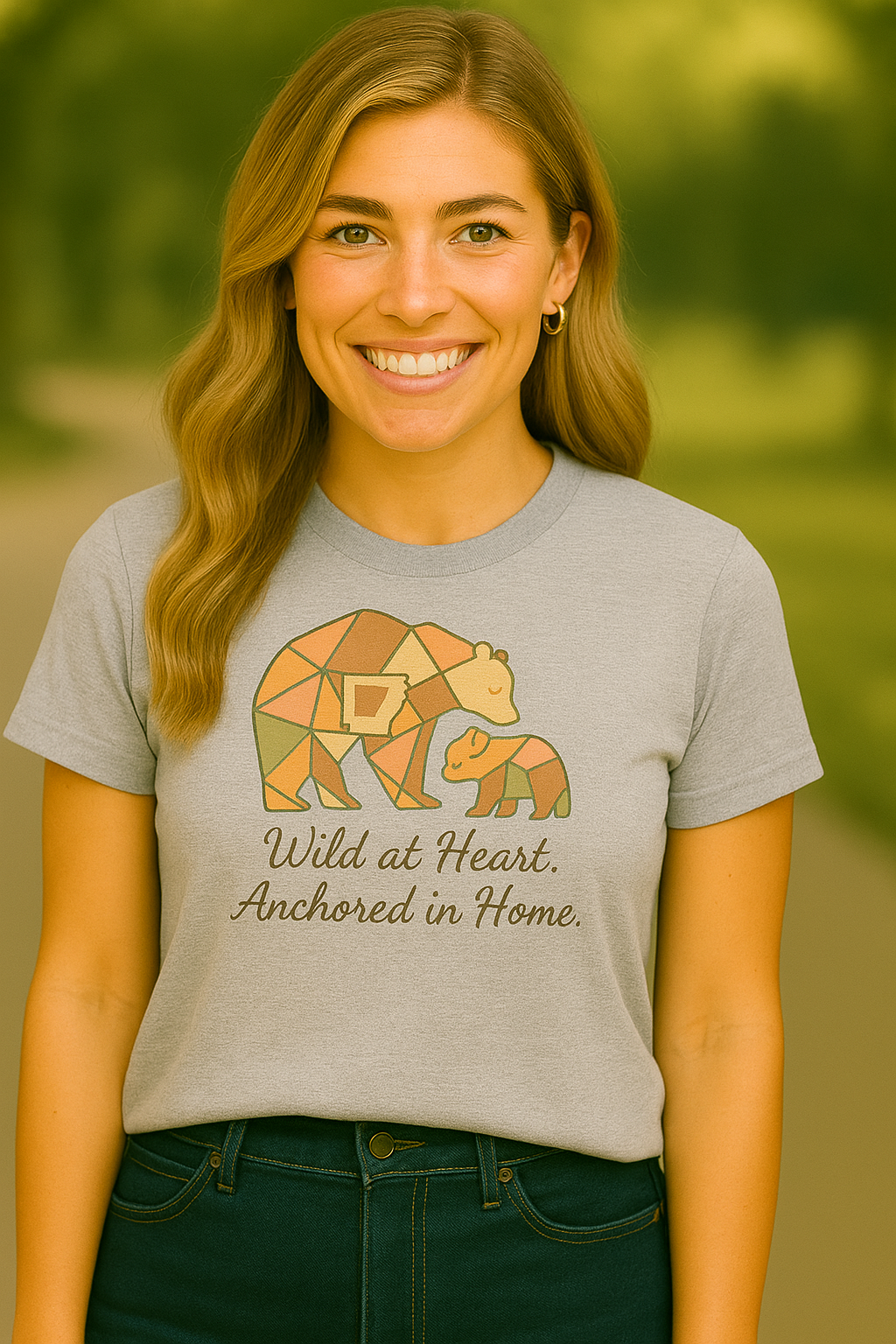 Arkansas Mama-Southern Comfort Graphic Tee | Bella Canvas | Arkansas Mom Shirt