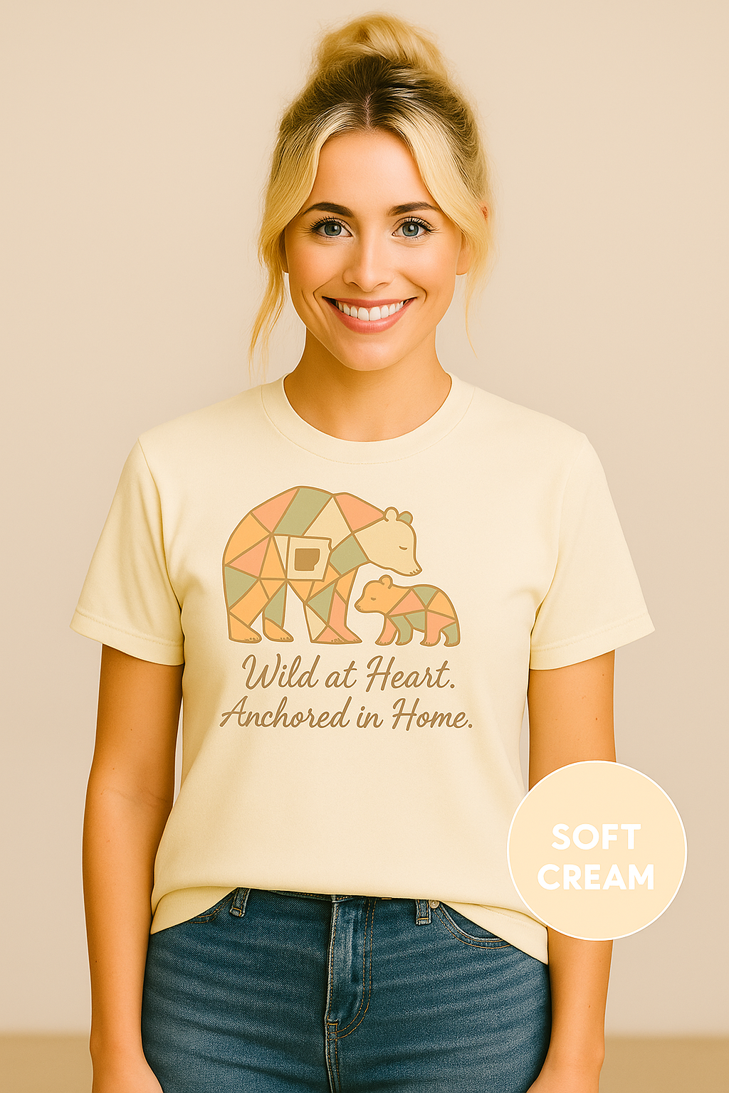 Arkansas Mama-Southern Comfort Graphic Tee | Bella Canvas | Arkansas Mom Shirt