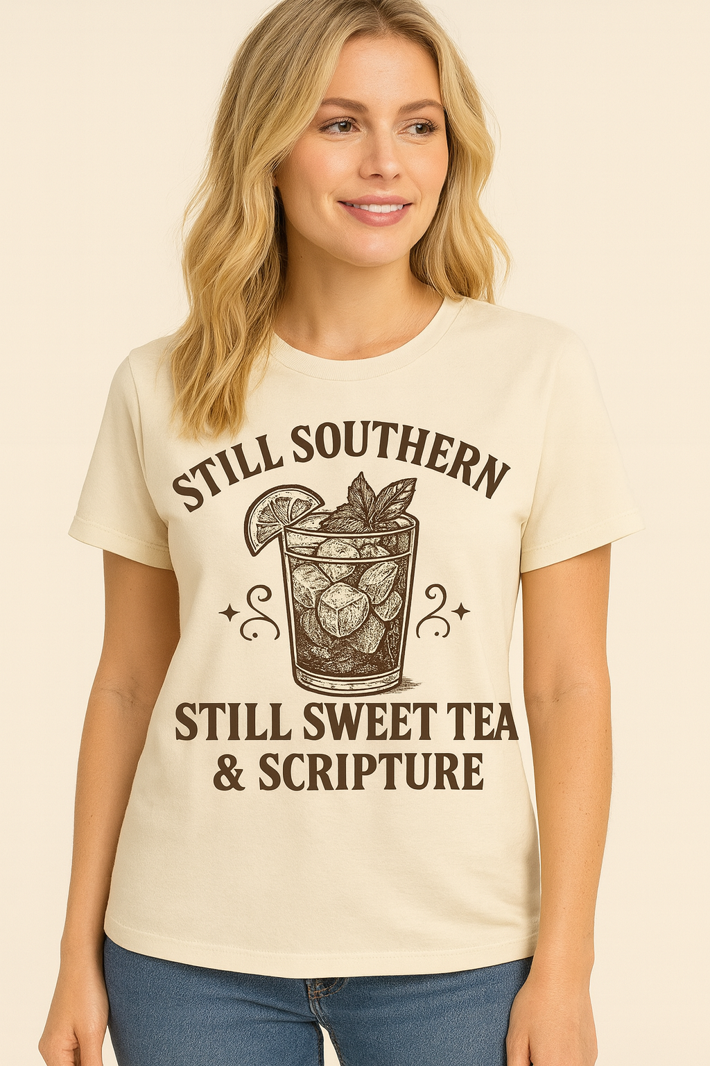 Still Southern Sweet Tea & Scripture T-Shirt – Vintage Southern Christian Graphic Tee