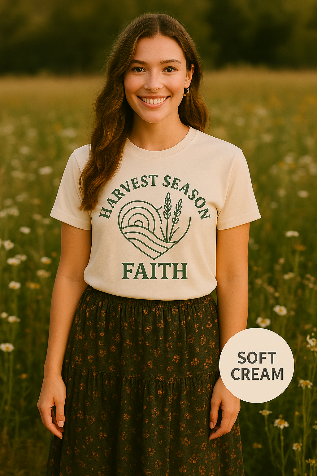 Harvest Season Faith T-Shirt – Christian Fall Graphic Tee | Southern Faith Shirt for Women | Rooted South Threads