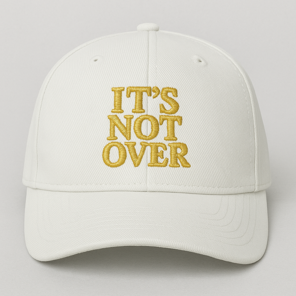 It’s Not Over Christian Hat | Faith Embroidered Baseball Cap | Hope & Encouragement Apparel
