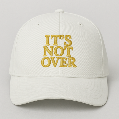 It’s Not Over Christian Hat | Faith Embroidered Baseball Cap | Hope & Encouragement Apparel