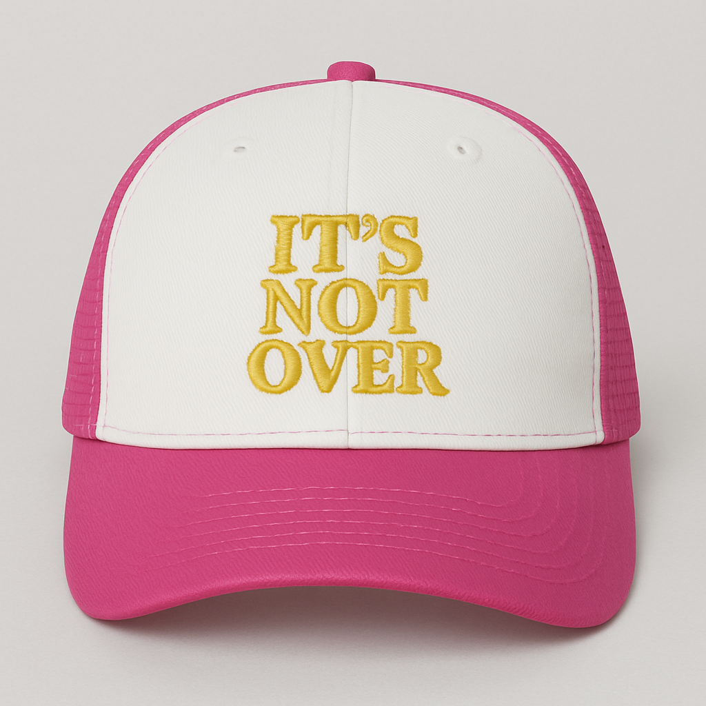 It’s Not Over Christian Hat | Faith Embroidered Baseball Cap | Hope & Encouragement Apparel