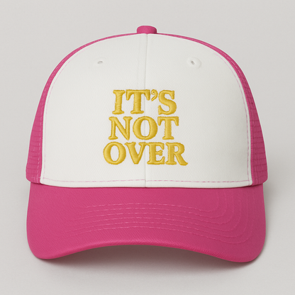 It’s Not Over Christian Hat | Faith Embroidered Baseball Cap | Hope & Encouragement Apparel