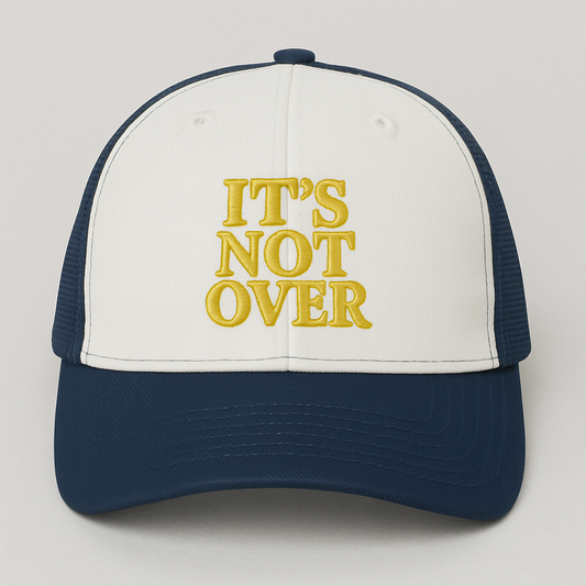 It’s Not Over Christian Hat | Faith Embroidered Baseball Cap | Hope & Encouragement Apparel
