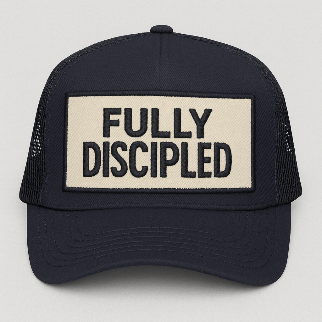 Fully Discipled Christian Hat | Faith Embroidered Baseball Cap | Rooted South Threads
