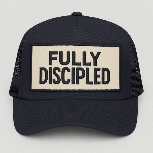 Fully Discipled Christian Hat | Faith Embroidered Baseball Cap | Rooted South Threads